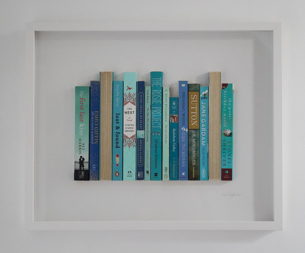 SOLD Floating Library - Turquoise