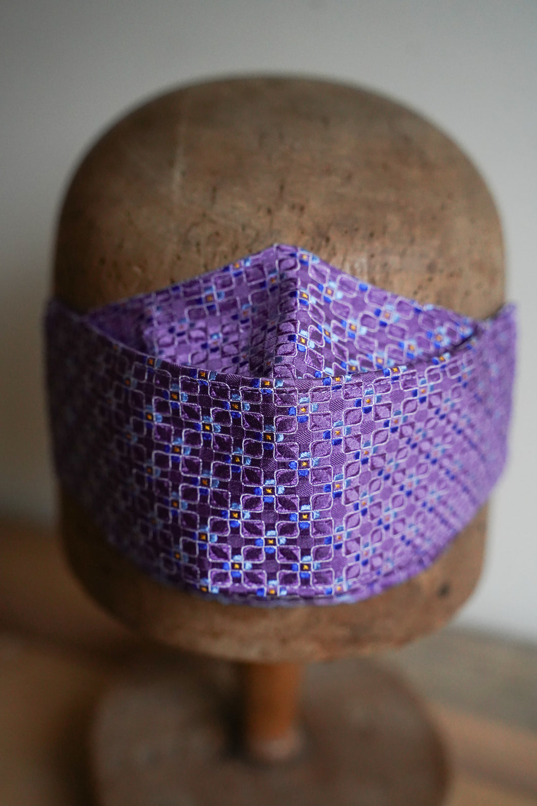 SOLD Triple Layer Protective Mask - Geometric Purple